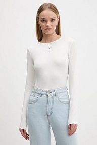 Longsleeve Tommy Jeans  biały damski DW0DW17716