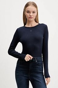 Longsleeve Tommy Jeans  granatowy damski DW0DW17716
