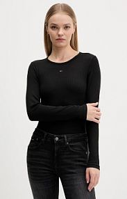 Longsleeve Tommy Jeans  czarny damski DW0DW17716