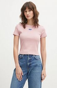 T-shirt HUGO Blue  różowy damski 50510749