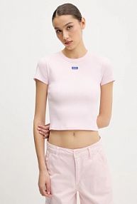 T-shirt HUGO Blue  różowy damski 50510749