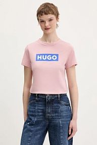 T-shirt HUGO Blue  różowy damski 50510772