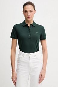 Koszulka polo Lacoste  zielona damska PF5462