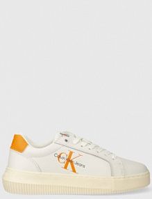 Sneakersy Calvin Klein Jeans  beżowe damskie YW0YW00823