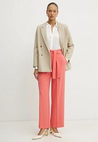 Spodnie eleganckie Boss  różowe damskie 50479405