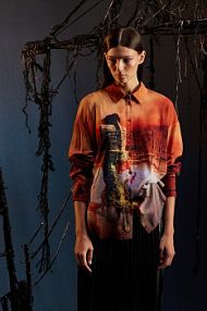 Koszula z długim rękawem Medicine  brązowa RW25-KDDA51