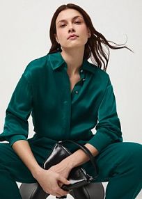 Koszula z długim rękawem Medicine  turkusowa RW25-KDDC01