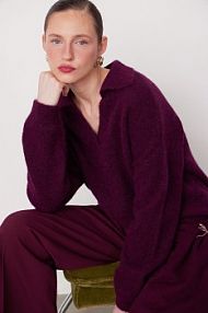 Sweter Medicine  bordowy damski RW25-SWD700