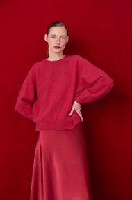 Sweter Medicine  czerwony damski RW25-SWD820