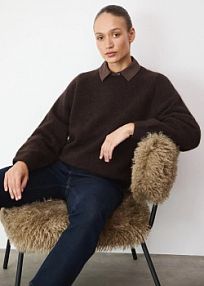 Sweter Medicine  brązowy damski RW25-SWD820