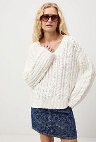 Sweter Medicine  beżowy damski RS26-SWD101