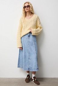 Sweter Medicine  żółty damski RS26-SWD101