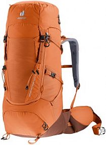 Plecak trekkingowy   aircontact core 35+10 sl - chestnut/umbra Deuter damski