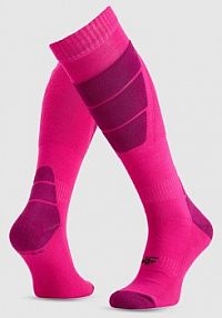 Skarpetki różowe 4F damskie 4FWMM00UFSOF239-54S