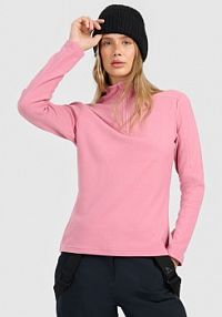 Bluza z polaru różowa 4F damska 4FRAW25UFLEF080-56S