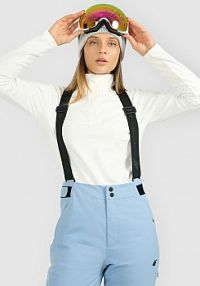 Bluza z polaru biała 4F damska 4FRAW25UFLEF080-11S