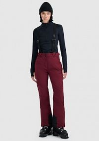 Spodnie narciarskie czerwone 4F 4FWAW25TFTRF0944-60S