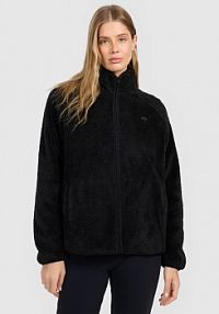 Bluza z polaru czarna 4F damska 4FRAW25TFLEF499-20S