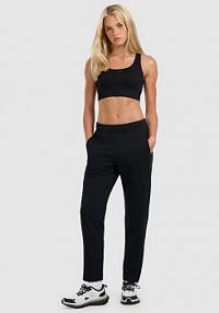 Spodnie dresowe czarne 4F damskie 4FWAW25TTROF1456-20S