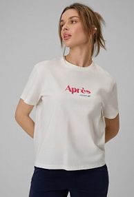 T-shirt beżowy 4F damski 4FRAW25TTSHF3410-12S