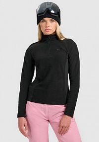 Bluza z polaru czarna 4F damska 4FWAW25UFLEF064-20S