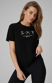 T-shirt czarny 4F damski 4FRSS26TTSHF3447-20S