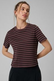 T-shirt brązowy 4F damski 4FRAW25TTSHF3625-82S