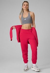Spodnie dresowe czerwone 4F damskie 4FRSS26TTROF1724-62S