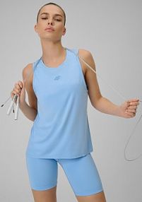 Top treningowy niebieski 4F 4FWSS26TFSLF0767-33S