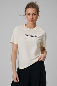 T-shirt beżowy 4F damski 4FRAW25TTSHF3409-12S