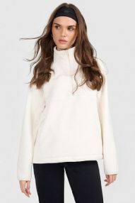 Bluza z polaru beżowa 4F damska 4FRAW25TFLEF455-12S