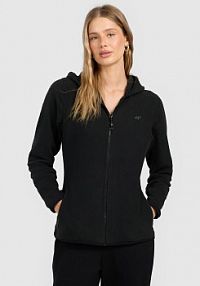 Bluza z polaru czarna 4F damska 4FRAW25TFLEF495-20S