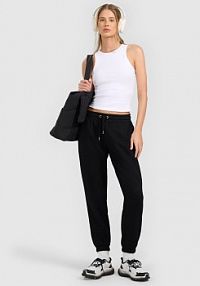 Spodnie dresowe czarne 4F damskie 4FRAW25TTROF1846-20S