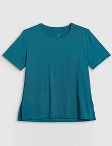 T-shirt turkusowy 4F damski 4FWSS26TFTSF1847-46S