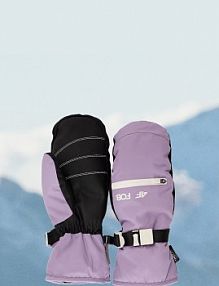 Rękawiczki narciarskie fioletowe 4F 4FRAW25AFGLF204-52S