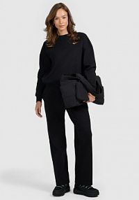 Spodnie dresowe czarne 4F damskie 4FRAW25TTROF1919-20S