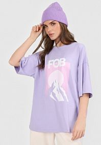 T-shirt fioletowy 4F damski 4FRAW25TTSHF3402-52S