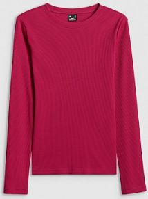 Longsleeve różowy 4F damski 4FRAW25TLONF656-53S