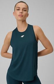 Top treningowy turkusowy 4F 4FRSS26TFSLF1138-46S