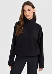 Bluza z polaru czarna 4F damska 4FRAW25TFLEF455-20S