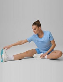 T-shirt niebieski 4F damski 4FWSS26TFTSF1847-33S