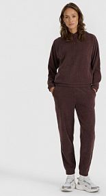 Spodnie dresowe brązowe 4F damskie 4FRAW25TTROF1644-81S