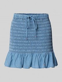 Spódnica jeansowa o dopasowanym kroju z czystej bawełny Tommy Jeans niebieska EAN DW0DW20273