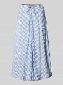 Spódnica midi o linii A z mieszanki wiskozy Tommy Hilfiger niebieska EAN WW0WW44549