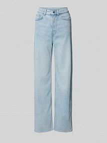 Jeansy z szeroką nogawką z zakończeniem nogawek o otwartej konstrukcji Tom Tailor Denim niebieskie damskie EAN 1045649