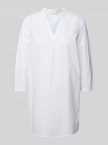 Tunika o kroju relaxed fit z rękawem o dł. 3/4 Christian Berg Woman biała EAN 567908742