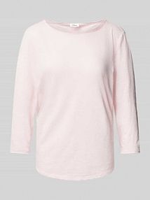 Bluzka o kroju relaxed fit z czystej bawełny z rękawem o dł. 3/4 s.Oliver RED LABEL różowa damska EAN 2164085