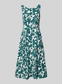 Sukienka koktajlowa z kontrafałdami Vera Mont zielona EAN 2914137