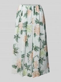 Spódnica midi z kontrafałdami LUISA CERANO turkusowa EAN 518270 3747