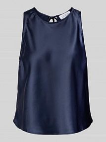 Top bluzkowy z wiązaniem z tyłu model Laureen GUIDO MARIA KRETSCHMER WOMAN granatowy damski EAN GMK4386002